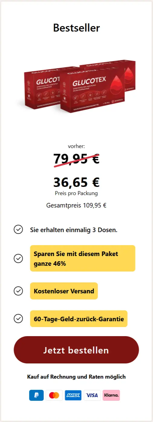 Glucotex-Paketangebot