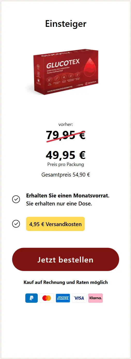 Glucotex-Preis